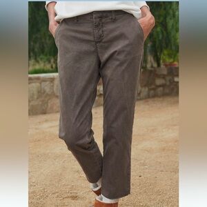 Frank & Eileen Wicklow Cotton Italian Chinos in Brown Size 6